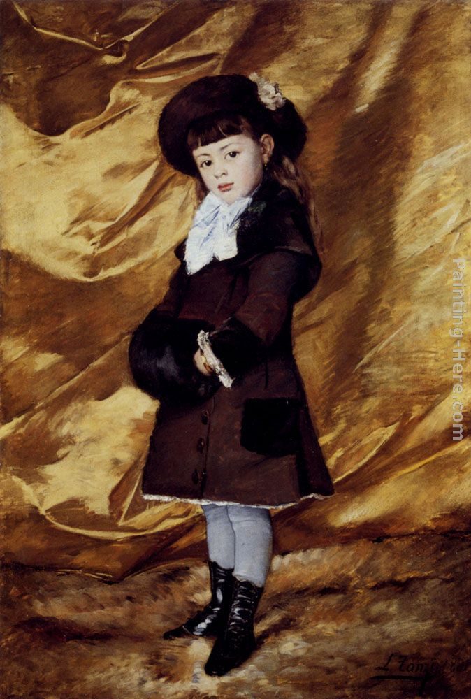 Leon Louis Antoine Tanzi Portrait Of Mademoiselle Marie Dubois